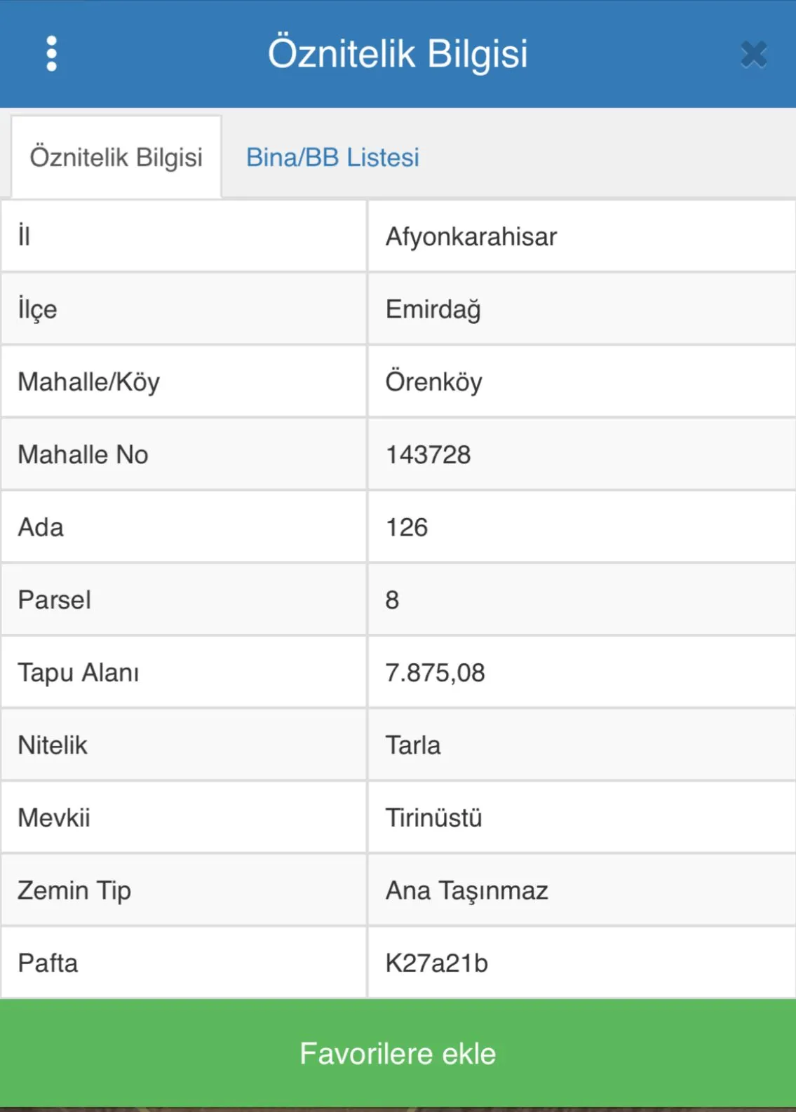 AYFON EMİRDAĞ ÖRENKÖY'DE SATILIK 7875 M2 SATILIK TARLA